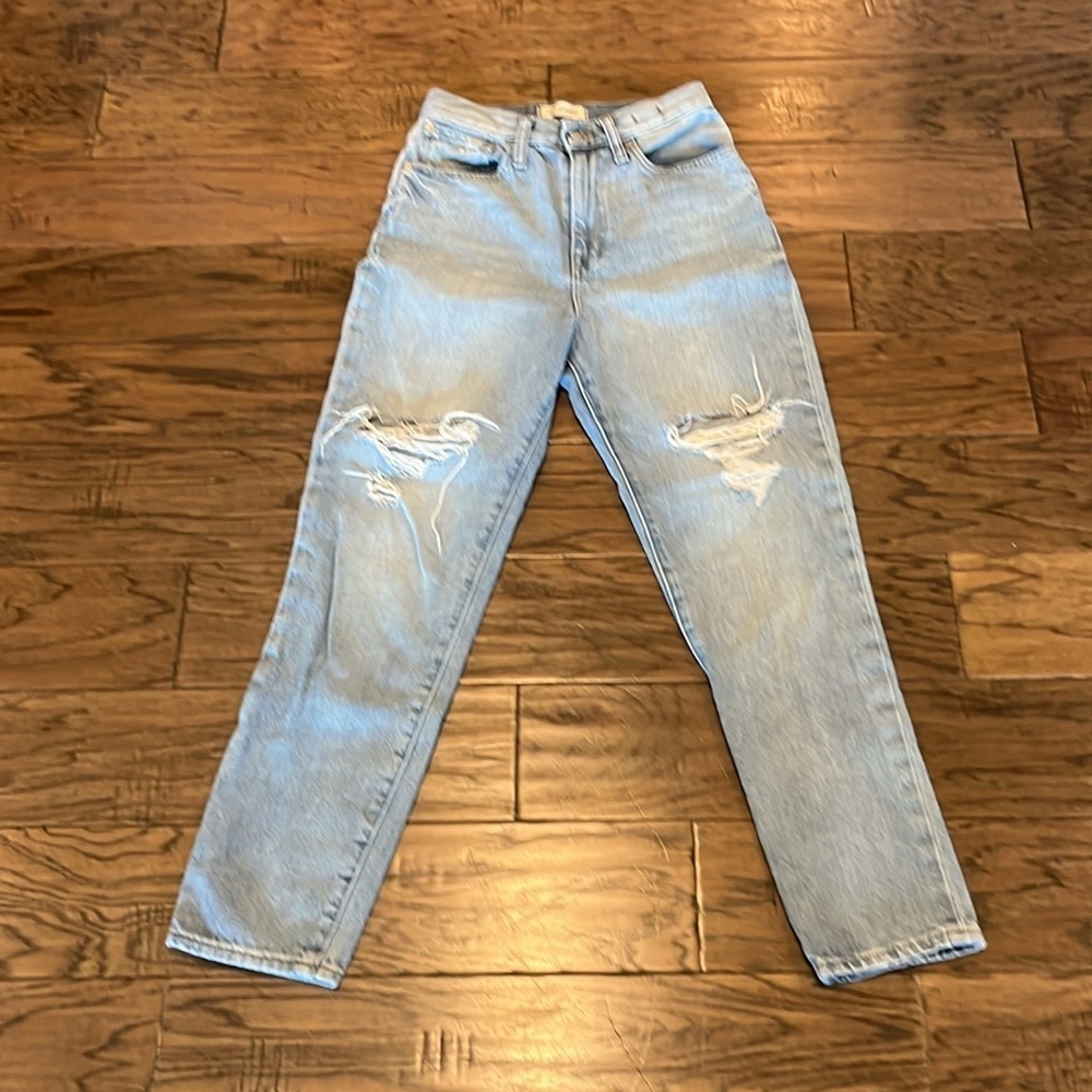 Madewell The Mom Jean Ankle High Rise Size 24